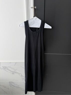 J. Crew Black Sleeveless Midi Tank Dress